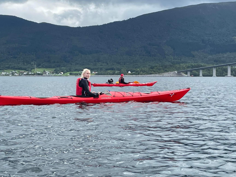 Kajakktur med presidenten